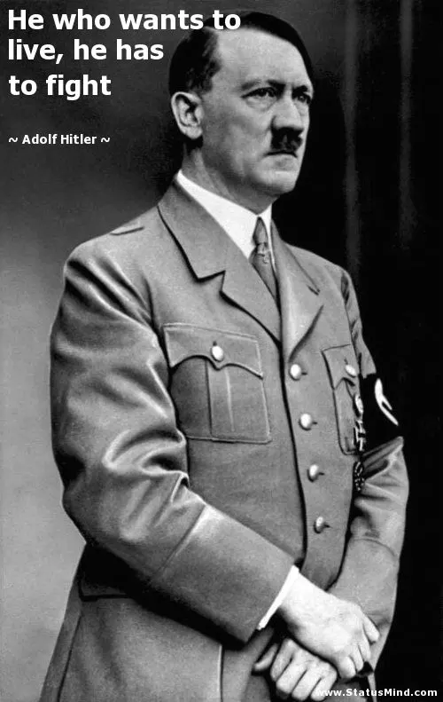 Pictures with short hitler quotes