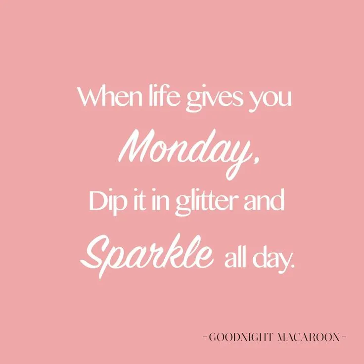 Illustrations with best monday work phrases