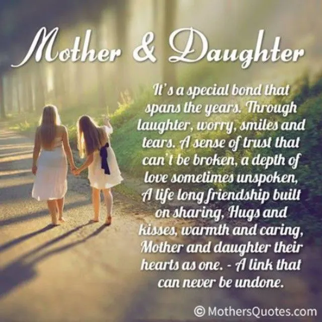 Pictures with mother daughter inspirational quotes